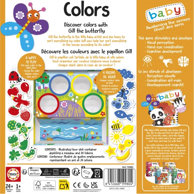 Educa Baby Color Sorting with Butterfly Greta