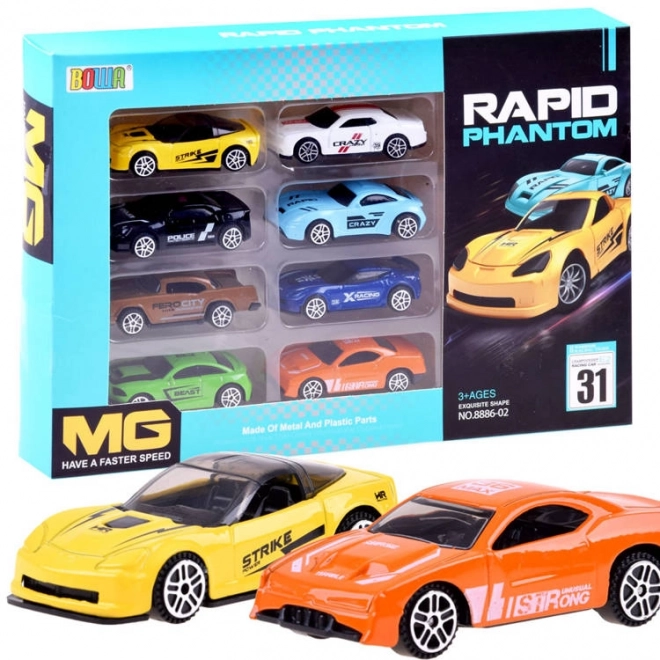 Set of metal toy cars