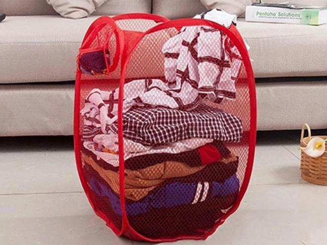 Foldable Laundry Basket and Toy Holder