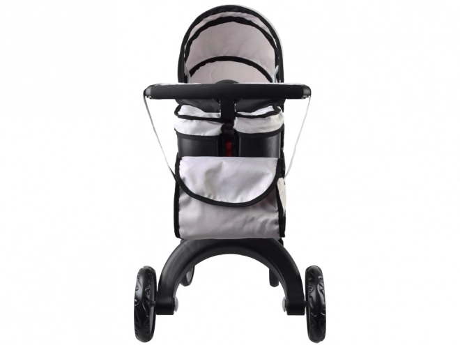 Large Baby Doll Stroller with Deep Bassinet – beige