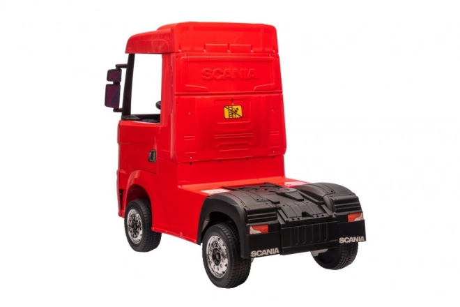 Red Lacquered Battery Powered Scania 4x4 Ride-On Car