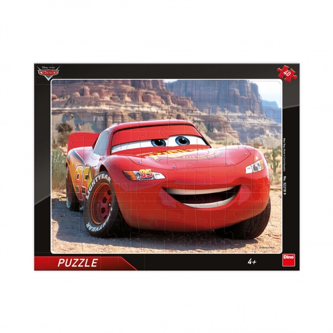 Dino Puzzle Cars: Lightning McQueen 40 Pieces