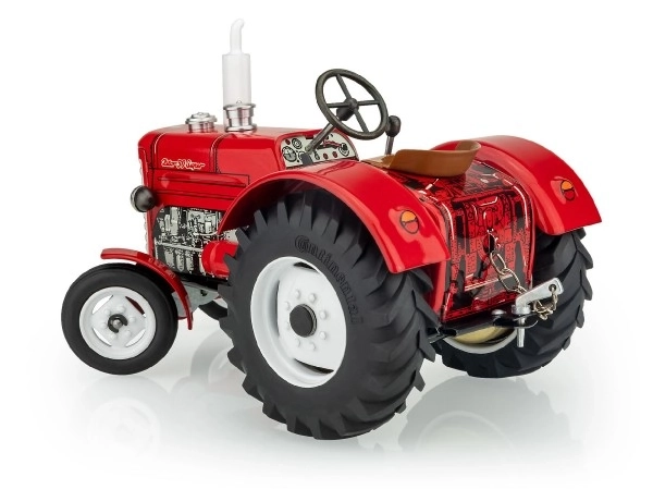 Red Metal Zetor 50 Super Toy Tractor with Key