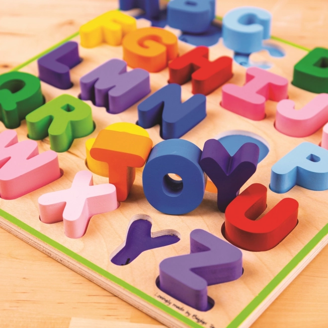 Colorful Wooden Alphabet Puzzle