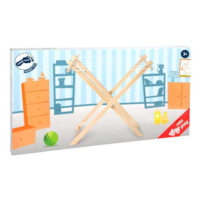 Small Foot Wooden Clothes Drying Rack for Children