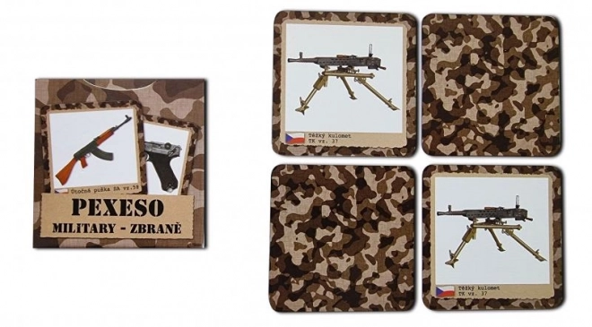 Pexeso Retro Military Weapons Memory Game