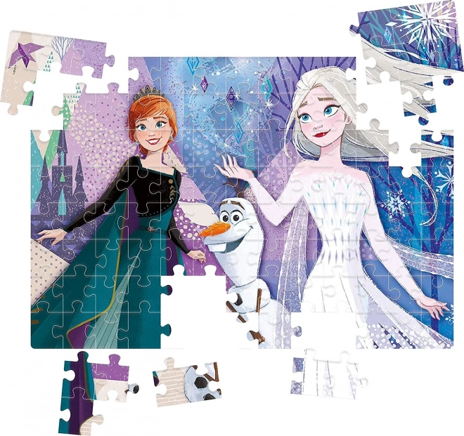 Frozen 2 Sisters Gem Puzzle - 104 Pieces