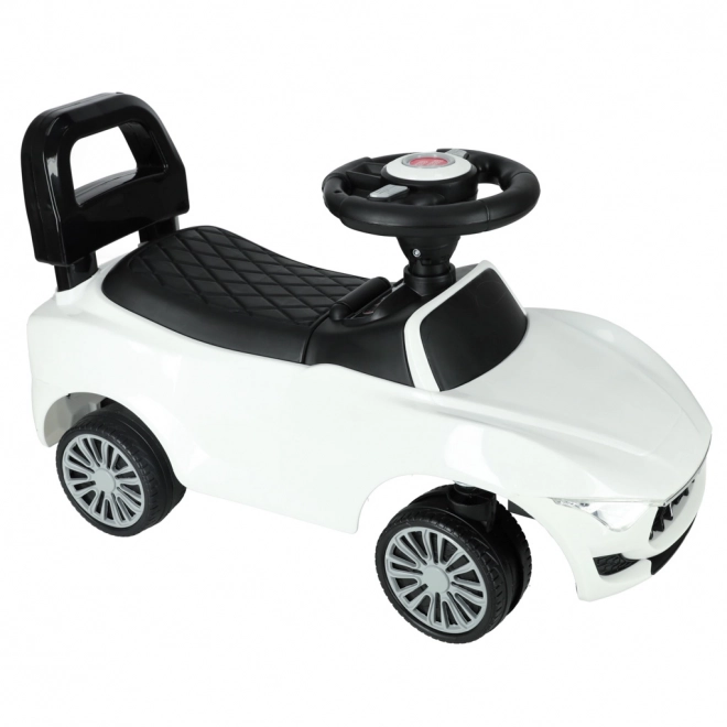 Ride-On Car with Sound and Lights White