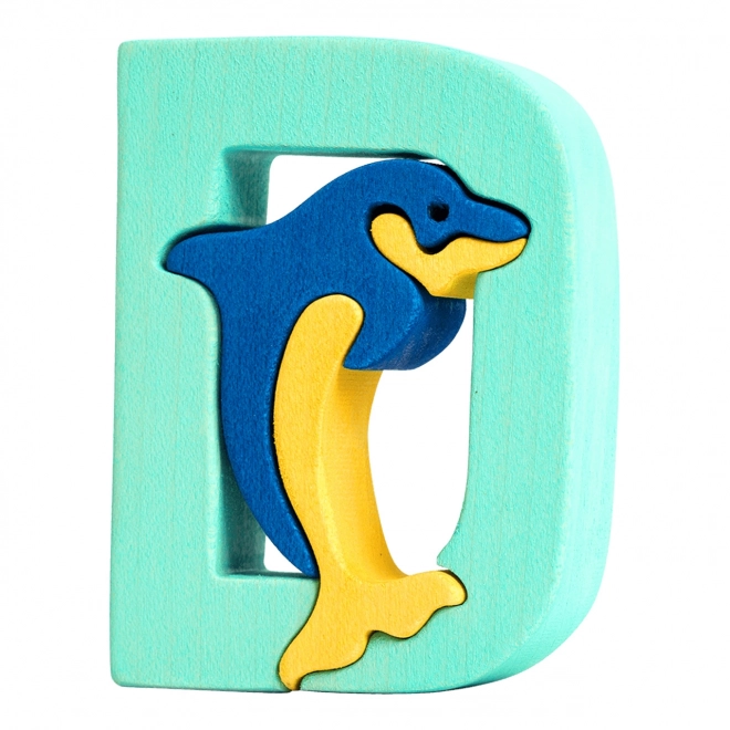 Dolphin Letter D Puzzle