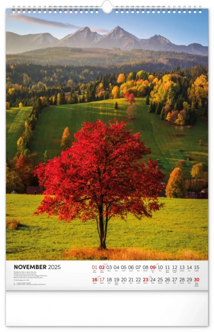 Wall Calendar of Tatra Mountains 2025