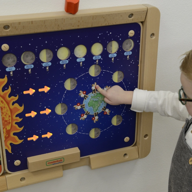 Lavagna educativa Fasi lunari Montessori