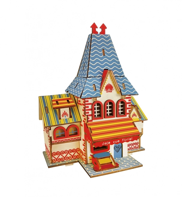 Woodcraft Wooden 3D Puzzle Flower Shop