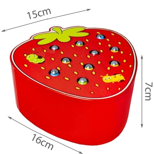 Wooden Magnetic Strawberry Game