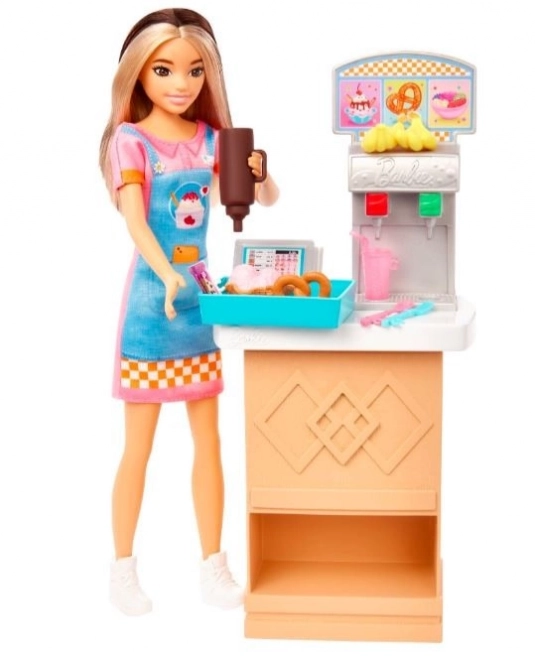 Barbie Skipper First Job Snack Bar Doll