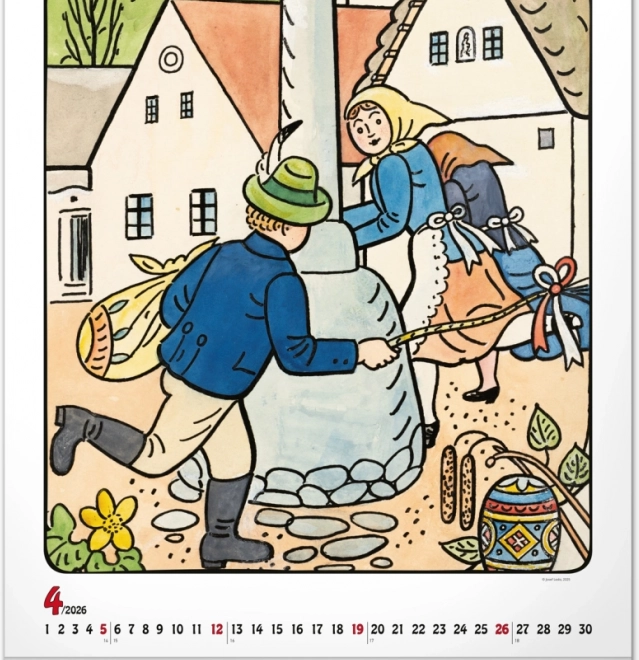 wall calendar Josef Lada 2026