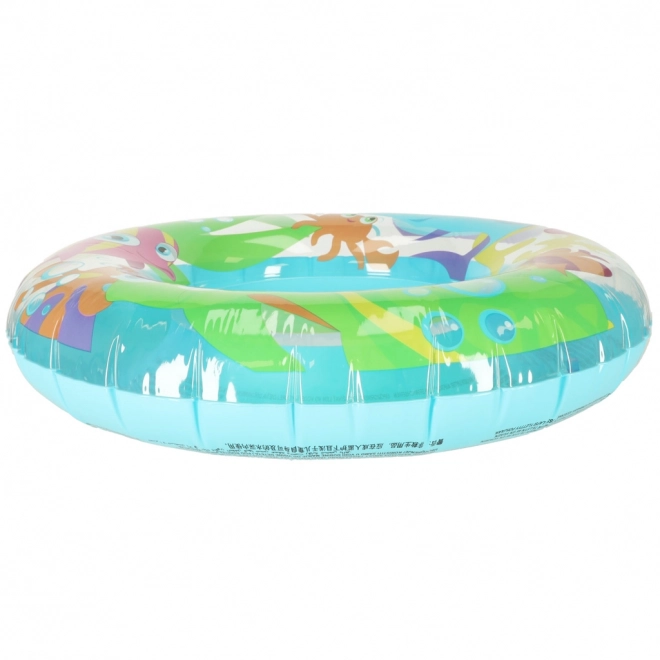 inflatable swimming ring with colorful sea animals