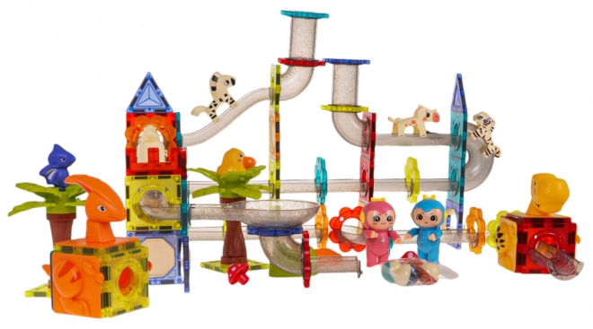 Magnetic Building Blocks Zoo Set 153 Pieces