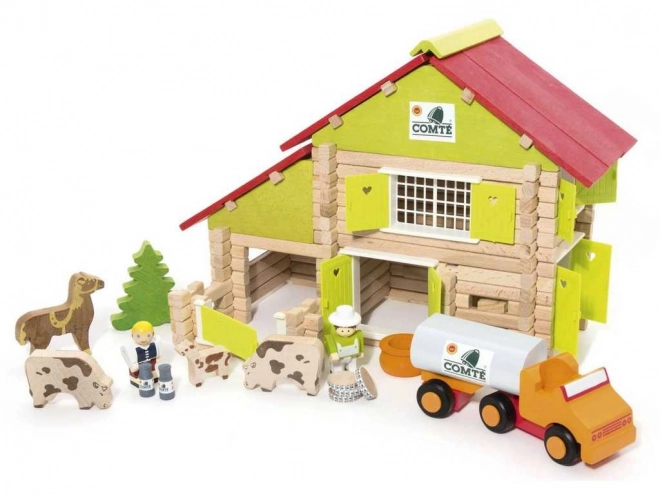 Jeujura Wooden Building Set Large Farm