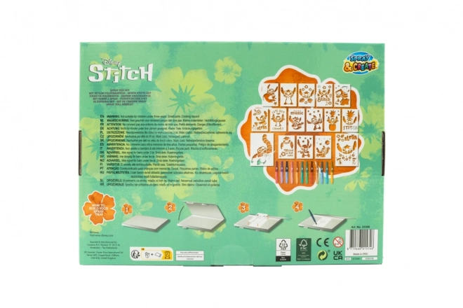 Festőkészlet spray filcekkel Stitch