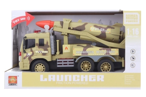 Auto militare con razzo per bambini