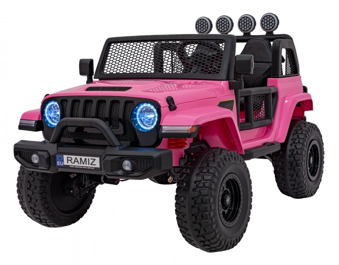 Detské terénne auto Off-Road červené – Ružová