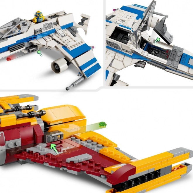 E-Wing vs Shin Hati Starfighter LEGO Set