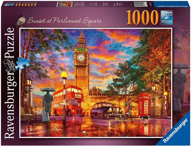 Sunset Over Parliament Square Puzzle 1000 Pieces