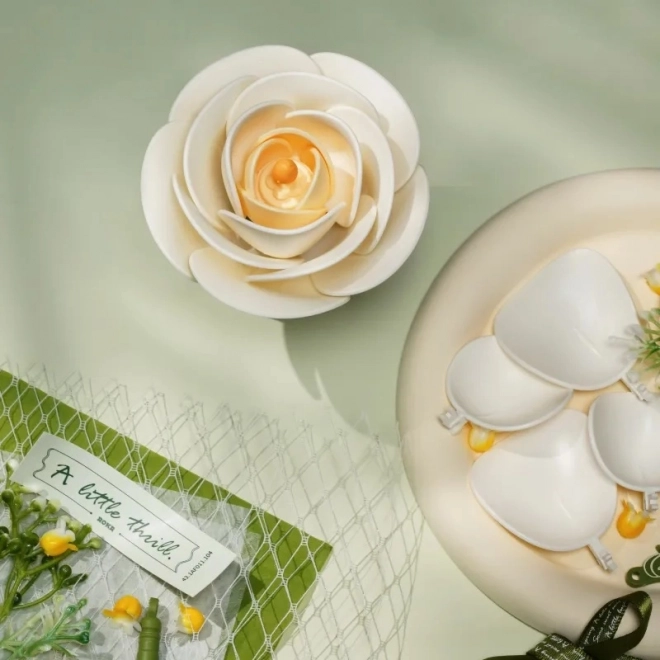 3D Puzzle White Camellia