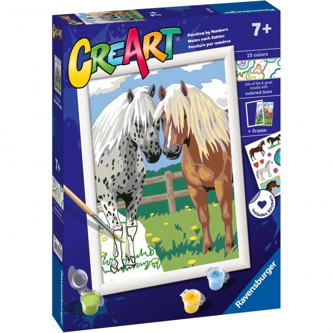 CreArt Happy Horses Paint by Numbers Kit