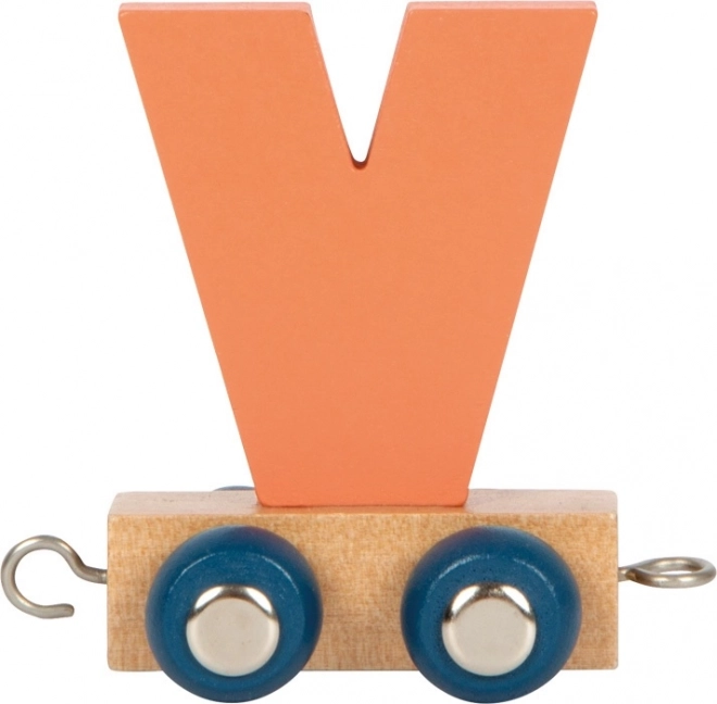 small foot polar letter train toy