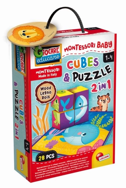 Montessori Wooden Blocks And Puzzle