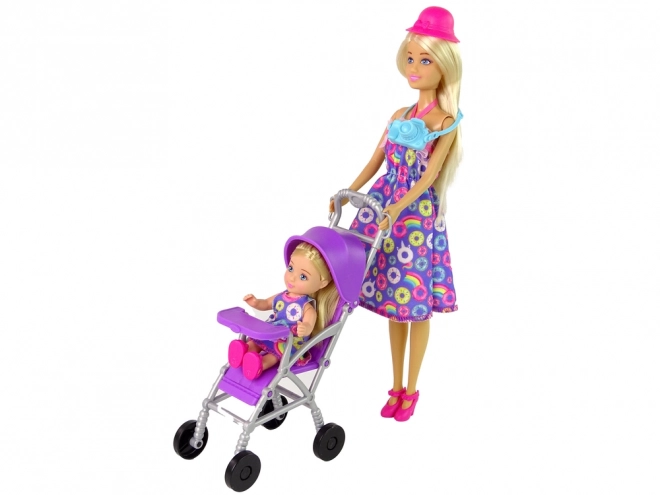 Doll Set with Stroller and Accessories