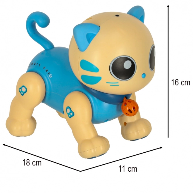 Blue Remote Control Interactive Cat Robot