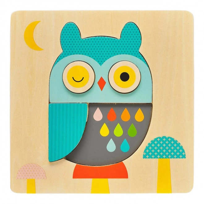 Wooden Owl Puzzle by Petit Collage