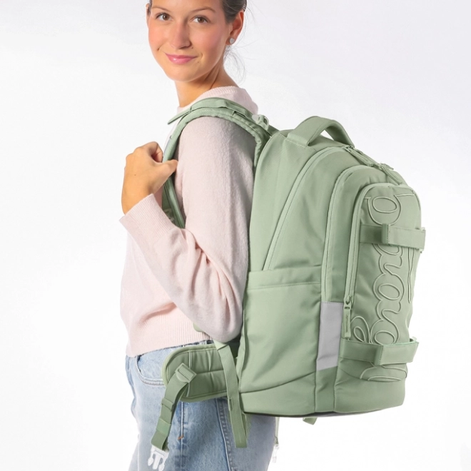 Set für Schüler BAAGL Skate Max Menthol: Rucksack, Federmäppchen, Beutel