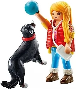 Girl with Shepherd Dog PLAYMOBIL