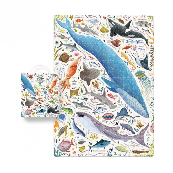 Puzzlove Fish and Aquatic Animals 500 Pieces Jigsaw Puzzle