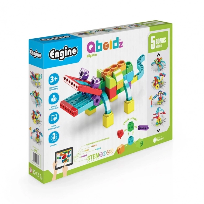 Gioco di costruzione Qboidz Alligatore di Engino