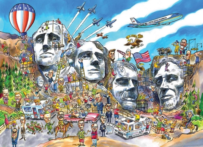 Cobble Hill Puzzle DoodleTown: Mount Rushmore 1000 Pieces