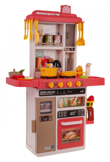 interactive kids kitchen set with lights, sound and water