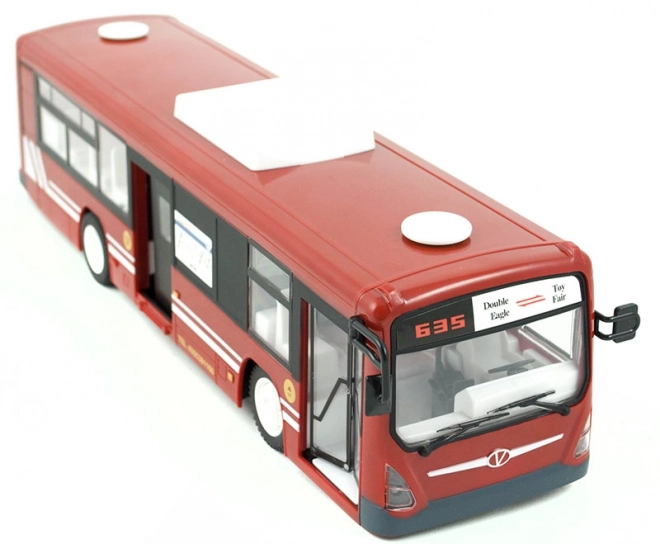 Remote Control City Bus for Kids 6+ - Red with Lights and Sounds