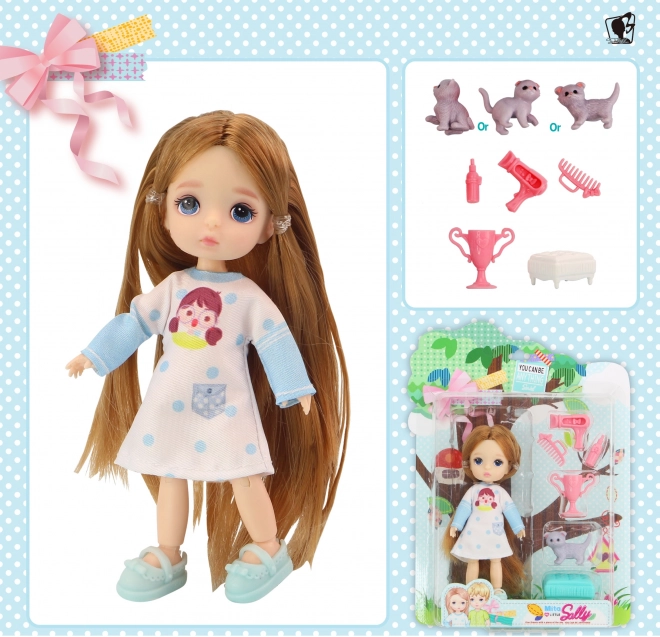 Doll with Cat Set