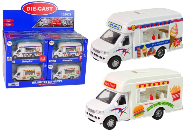 Friction Powered Camper Ice-Cream and Fast-Food Cars