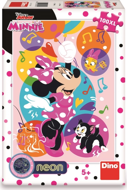 Minnie Mouse Neon Glow Puzzle XL 100 Pieces