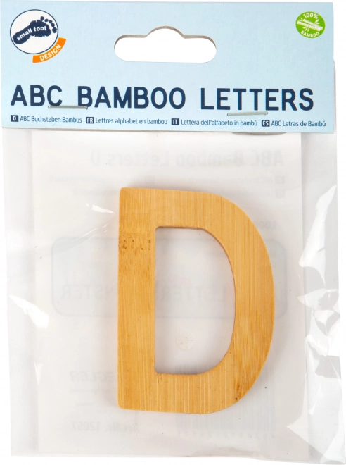 Bamboo Alphabet Letter D