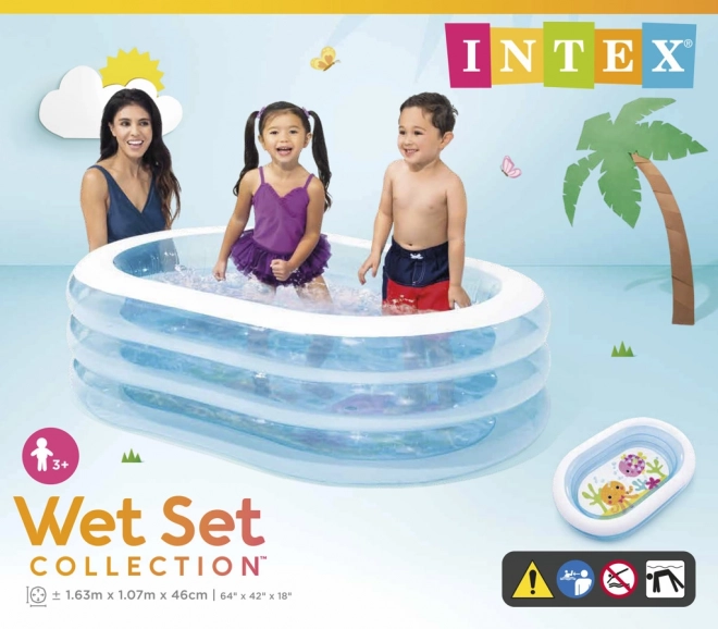 Oval Inflatable Pool 163x107cm