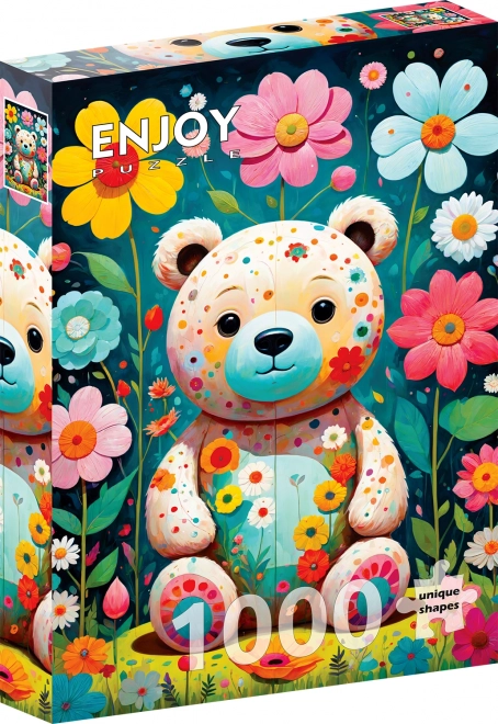 Flower Teddy Bear Puzzle 1000 Pieces