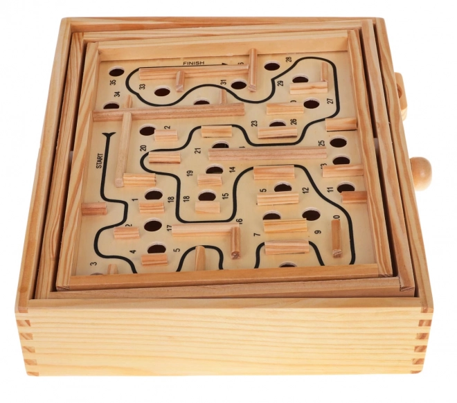 Wooden Dexterity Maze Game