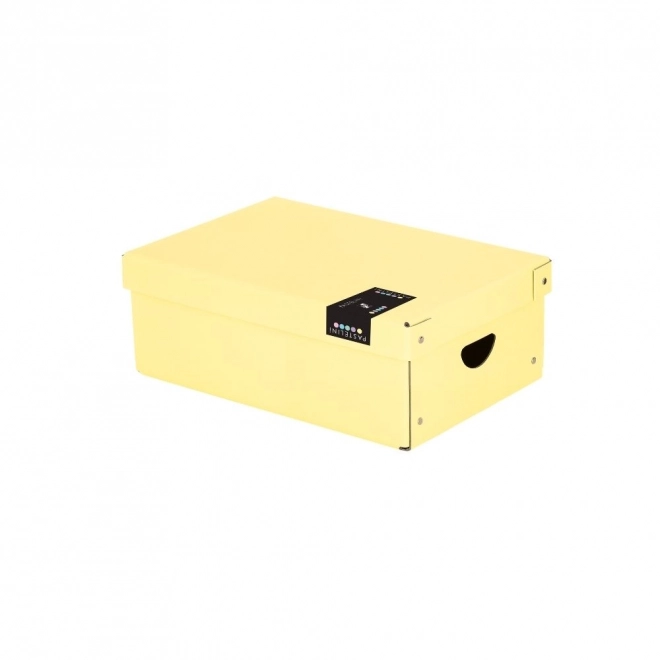 Small Pastelini Yellow Laminated Box