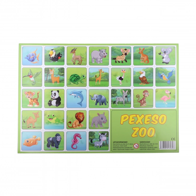 Zoo Animals Memory Game